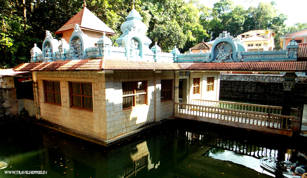 Shiva temple at the base of anegudde hill near Udupi